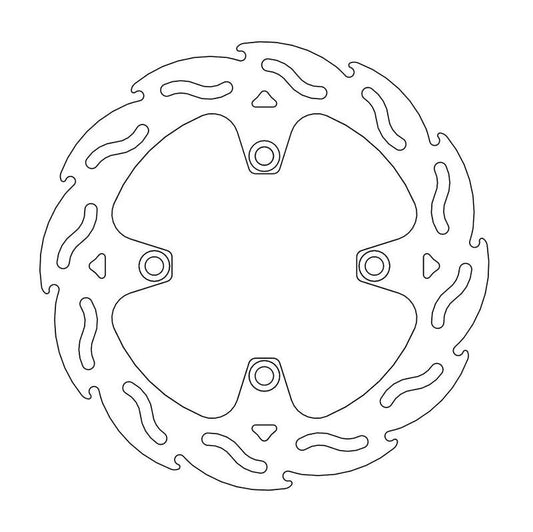 Moto-Master Flame Bremseplate bak Triumph: Thruxton, Sprint, Speed Triple, Tiger