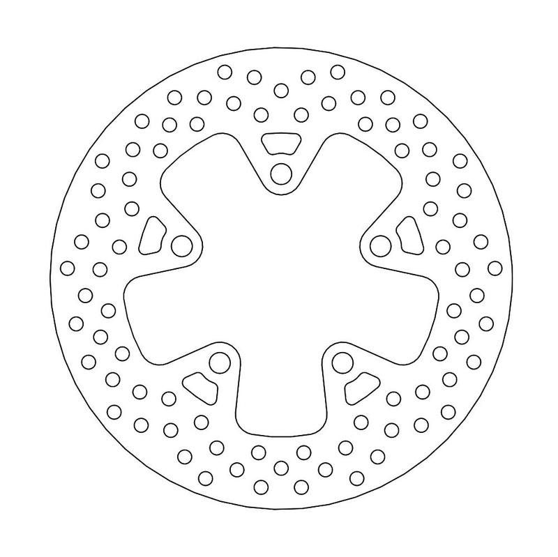 Moto-Master Halo Bremse-skive bak Kawasaki: ZX7R/RR Ninja, ZXR750, ZXR750 Ninja/St