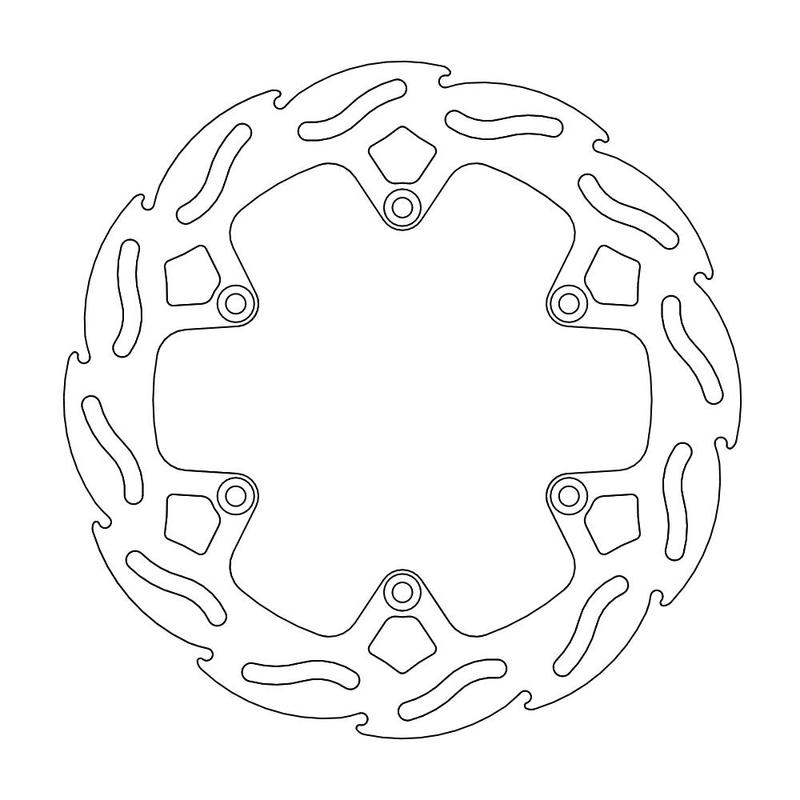 Moto-Master Flame Bremseklokke bak KTM Factory Sidevogn 4.4mm (venstre side montering)