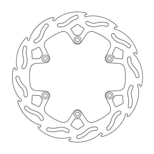 Moto-Master Flame Bremseklokke bak KTM Factory Sidevogn 4.4mm (venstre side montering)