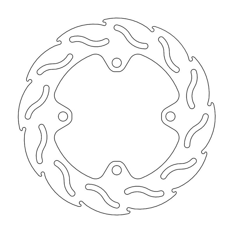 Moto-Master Flame bremseplate bak, ZX-6R, 636, ZX-10R