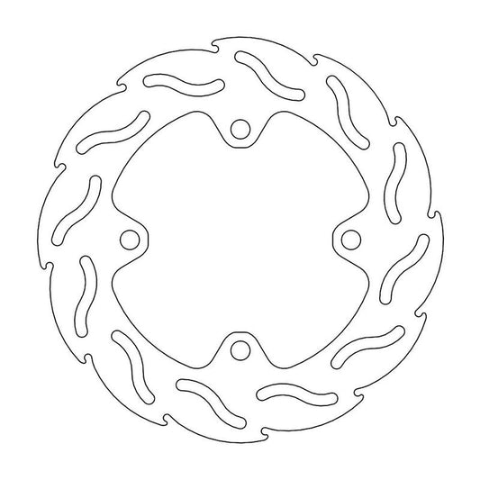 Moto-Master Flame bremseplate bak, ZX-6R, 636, ZX-10R