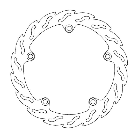 Moto-Master Flame Bremseplate bak VFR 1200 F, FA, X, Crosstourer, Dual Clutch