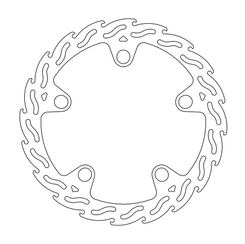 Moto-Master Flame Bremseplate foran venstre VFR 1200X, Crosstourer