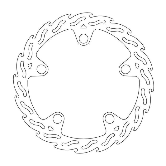 Moto-Master Flame Bremseplate foran venstre VFR 1200X, Crosstourer