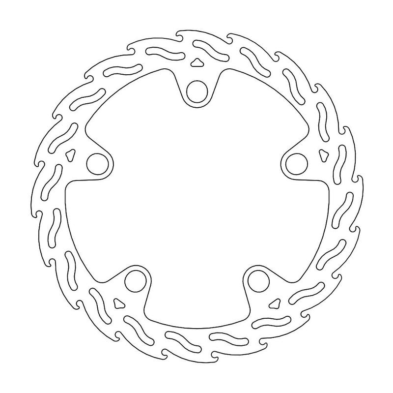 Moto-Master Flame Bremseplate foran høyre VFR 1200X, Crosstourer