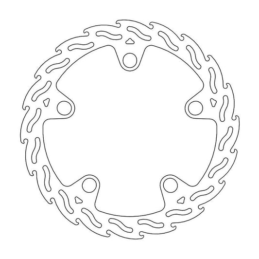 Moto-Master Flame Bremseplate foran høyre VFR 1200X, Crosstourer