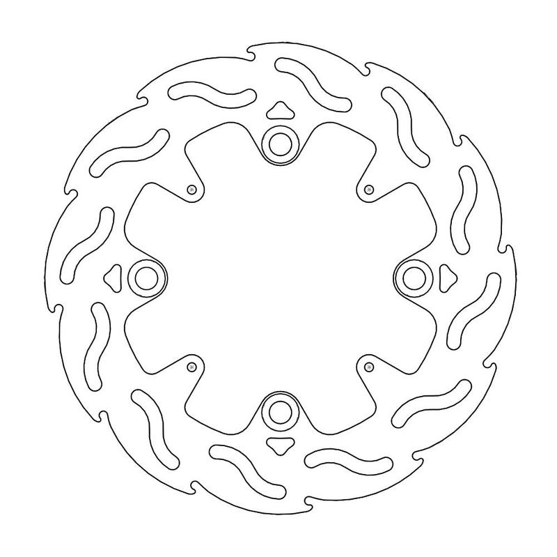 Moto-Master Flame Bremseplate bak CBR 250, R