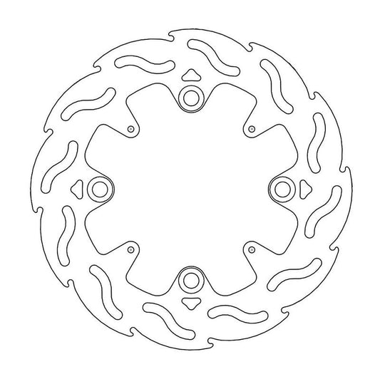 Moto-Master Flame Bremseplate bak CBR 250, R