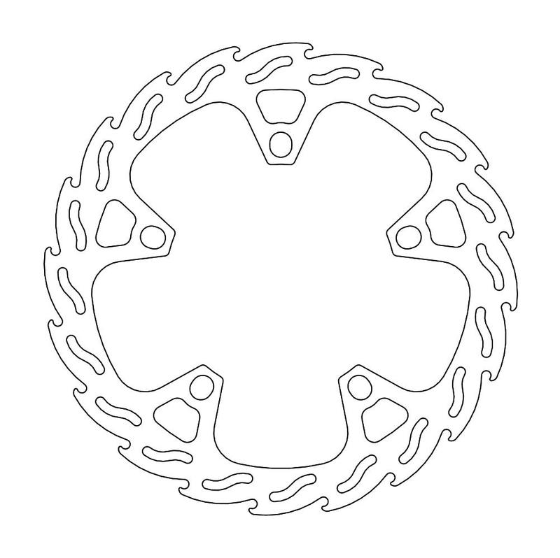 Moto-Master Flame Bremseplate venstre foran SRV 850, ABS