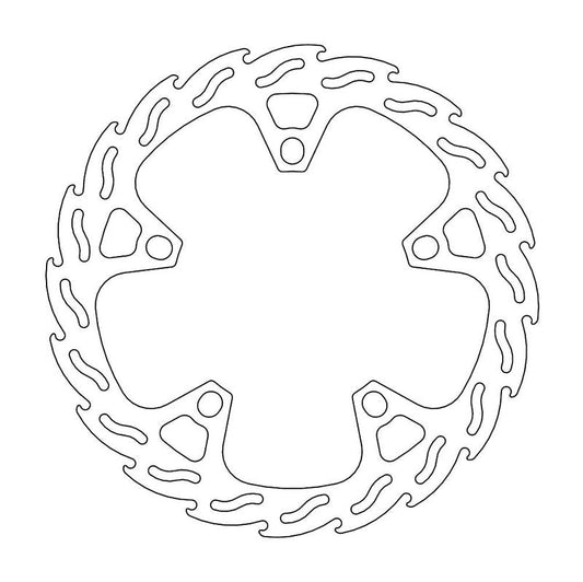 Moto-Master Flame Bremseplate venstre foran SRV 850, ABS