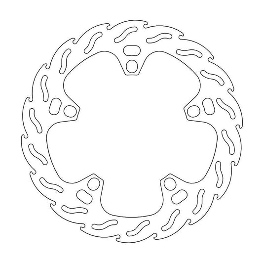 Moto-Master Flame Bremseplate bak SRV 850, ABS