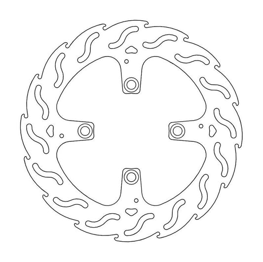 Moto-Master Flame Bremseplate bak Paningale 1199, S, Tricolore