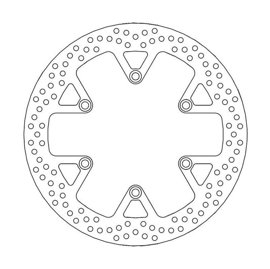 Moto-Master Halo Bremseplate foran Honda: V-Twin 250 Magna, NT650, VF750, VT1100,