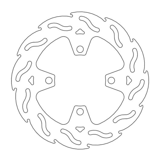 Moto-Master Flame Brakedisc rear Triumph: Daytona 675 ABS