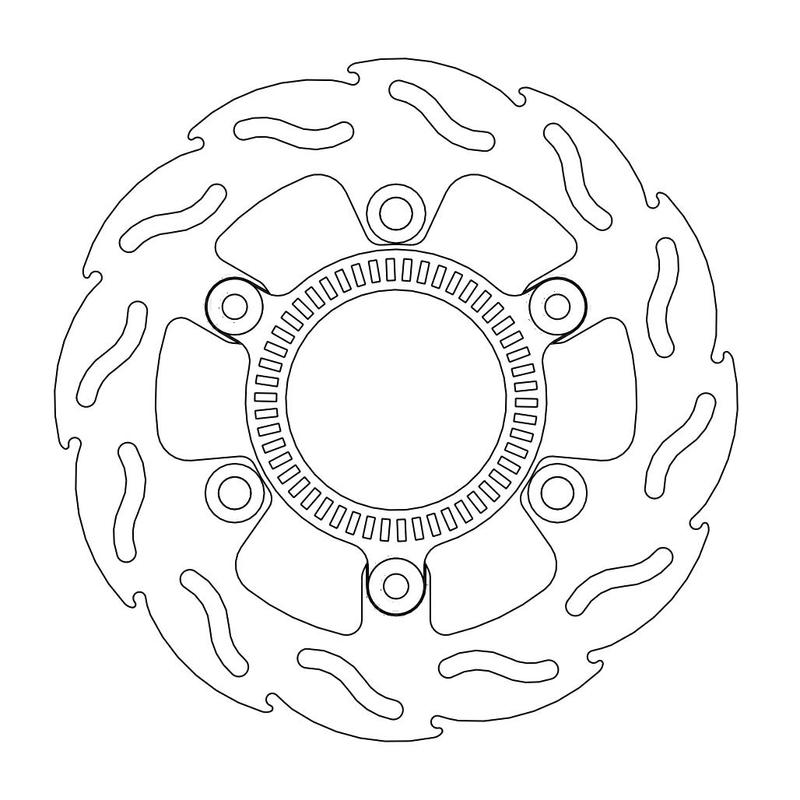 Moto-Master Flame Bremseskive bak Kawasaki: Ninja 300 inkludert ABS-ring