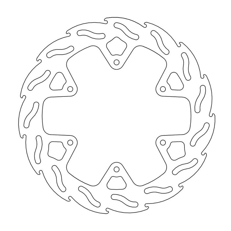 Moto-Master Factory Bremseskive bak Yamaha YZ/YZF 4,4mm