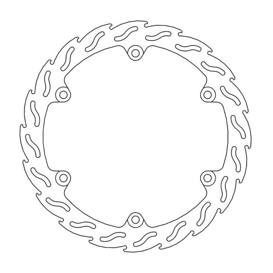 Moto-Master Flame Bremse-skive foran venstre Honda: CB650F, CBR650F