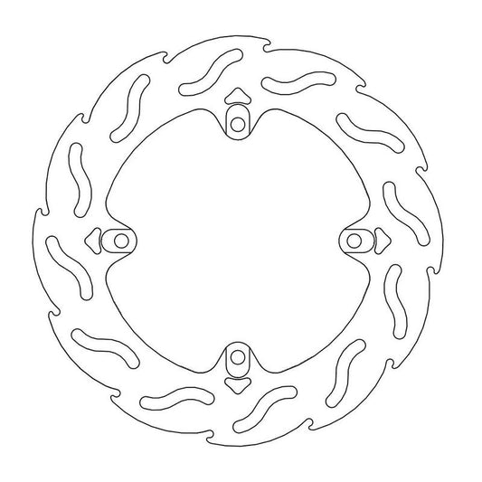 Moto-Master Flame Bremse-skive bak MV Agusta: Butale 675, F3 800, Rivale