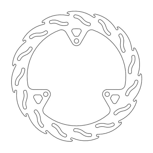 Moto-Master Flame bremseskive bak Yamaha: YP 125/250