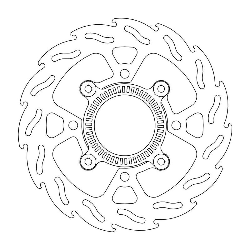 Moto-Master Flame Bremse Skive bak Kawasaki: Versys ABS (KLE650 B8F-DFF) 2015-> i