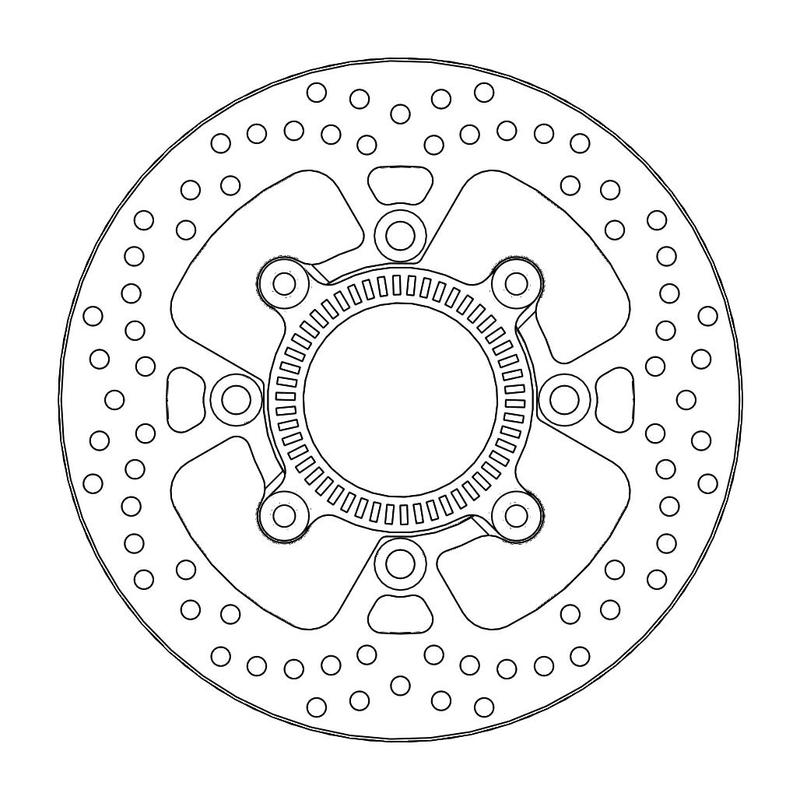 Moto-Master Halo Bremse Skive bak Kawasaki: Versys ABS (KLE650 B8F-DFF) 2015-> inkl