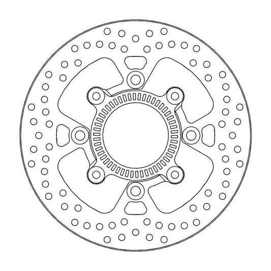Moto-Master Halo Bremse Skive bak Kawasaki: Versys ABS (KLE650 B8F-DFF) 2015-> inkl