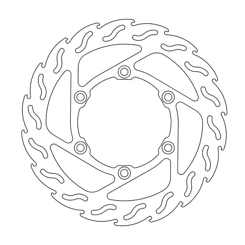 Moto-Master Flame Bremseplate foran Suzuki: DR650