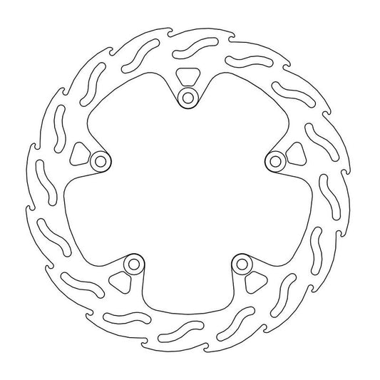 Moto-Master Flame Bremseplate foran Yamaha: X-Max 125/250 2014-->