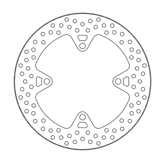 Moto-Master Halo Bremseplate bak Kawasaki: Z750/R/ABS, Z1000SX/ABS, ZZR1400/ABS (