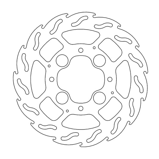 Moto-Master Flame Bremseplate bak Honda: CB1000R/ABS, VFR800/ABS (5,9mm plate)