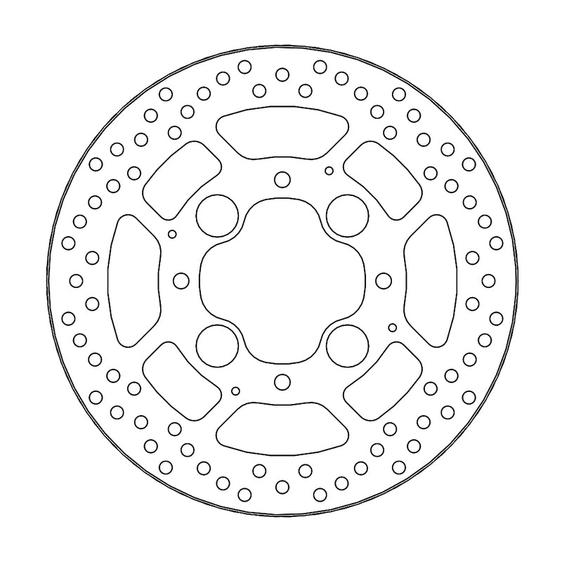 Moto-Master Halo Bremseplate bak Honda: CB1000R/ABS, VFR800/ABS (5,9mm plate)