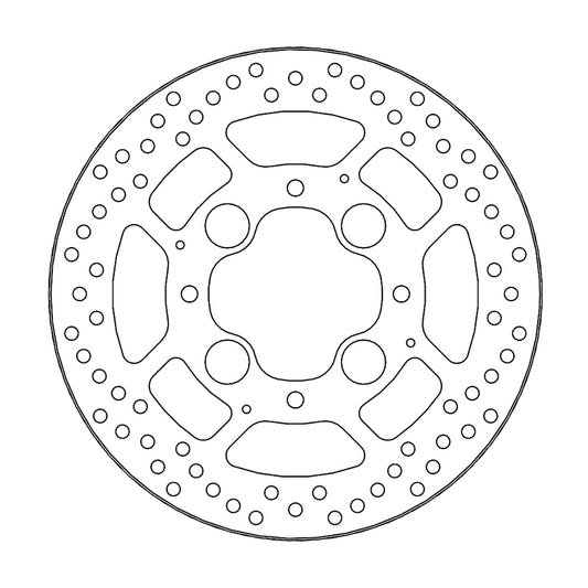 Moto-Master Halo Bremseplate bak Honda: CB1000R/ABS, VFR800/ABS (5,9mm plate)