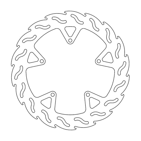 Moto-Master Flame Bremseplate bak Yamaha: V-Max 1680 (5,8mm plate)