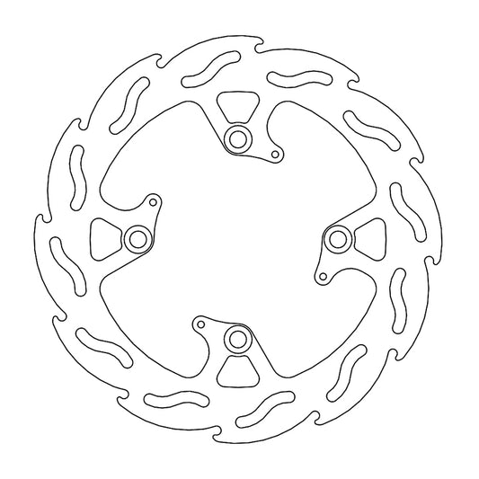 Moto-Master Flame Bremseplate bak Triumph: T1050 Speed Triple ABS (6mm plate)