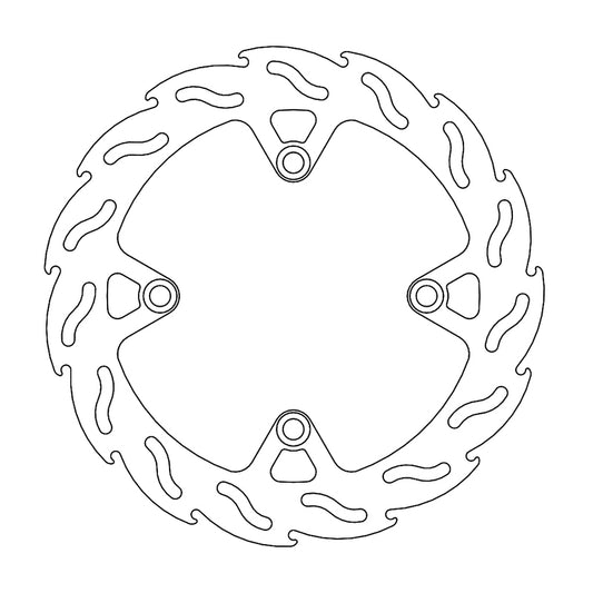 Moto-Master Flame Bremseplate bak Honda: CRF1000L Africa Twin (5,9mm plate)