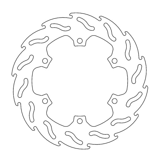 Moto-Master Flame bremseskive bak Yamaha: YZF-R125 2014->