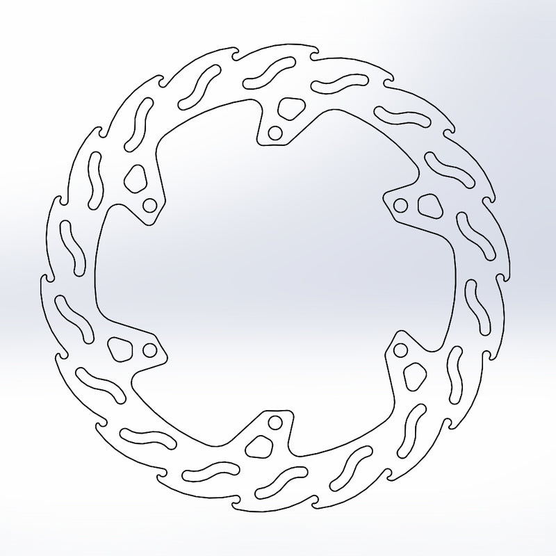 Moto-Master Flame bremseskive foran Yamaha: MT125, YZF-R125 2015-->