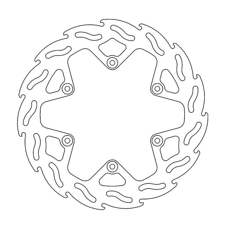 Moto-Master Flame bremseskive bak Yamaha: Factory 4.4mm 245mm