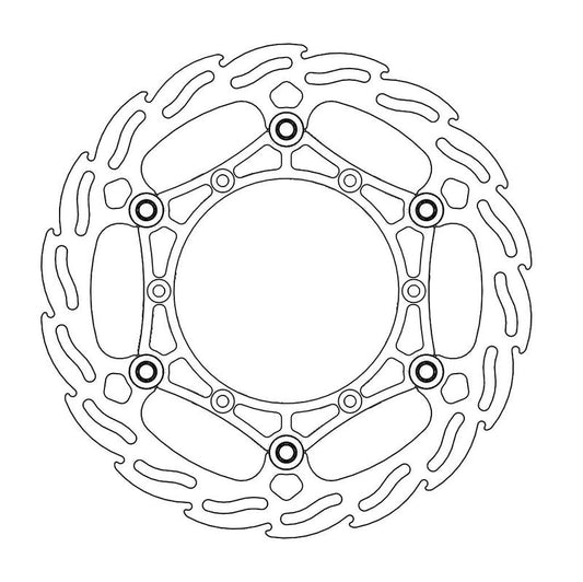 Moto-Master Flame Bremseplate foran Yamaha, Suzuki, 260mm Floating