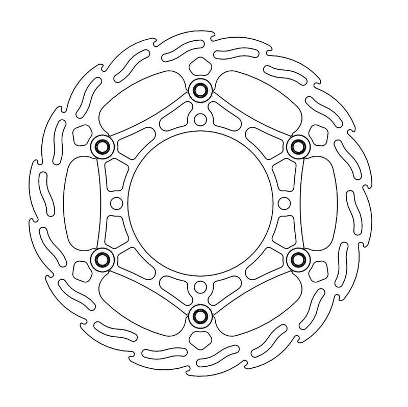 Moto-Master Flame Bremse Skive foran Kawasaki 260mm Flytende