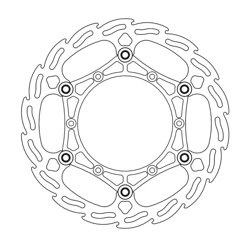 Moto-Master Flame Bremse Skive foran Yamaha 260mm Flytende