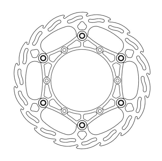Moto-Master Flame Bremse Skive foran Yamaha 260mm Flytende