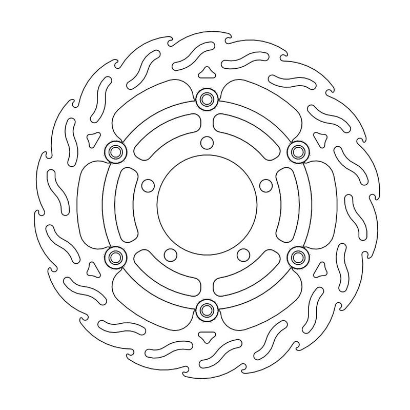 Moto-Master Flame bremseskive foran venstre Kawasaki: ZX-6R