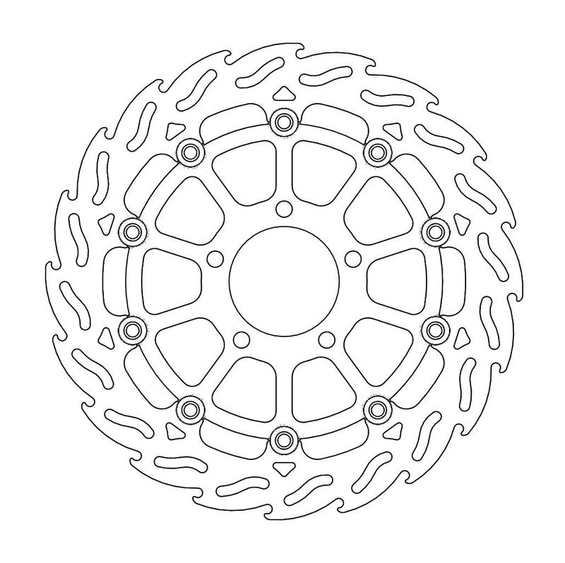 Moto-Master Flame bremseskive foran venstre Suzuki: GSX-R 600-750-1000