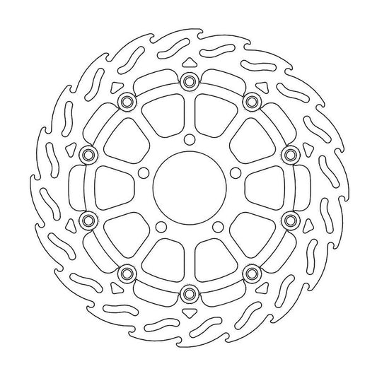 Moto-Master Flame bremseskive foran venstre Suzuki: GSX-R 600-750-1000
