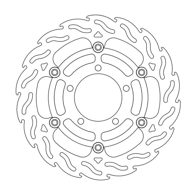 Moto-Master Flame Bremseplate høyre foran Kawasaki: ZX-6R(R)