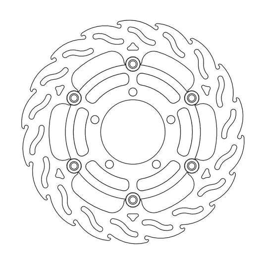 Moto-Master Flame Bremseplate høyre foran Kawasaki: ZX-6R(R)