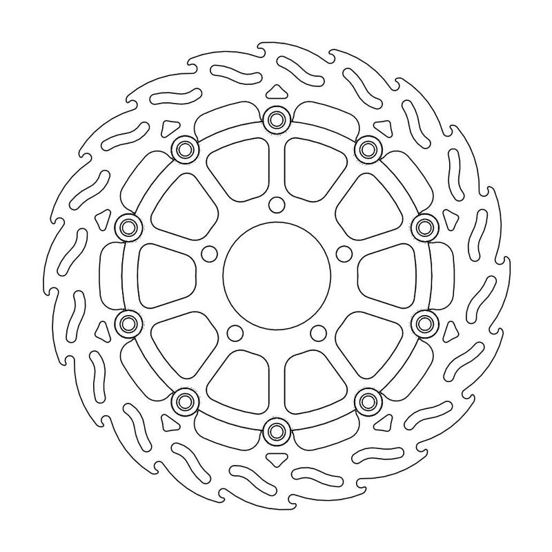 Moto-Master Flame Bremseplate høyre foran Suzuki: GSX-R 600-750-1000