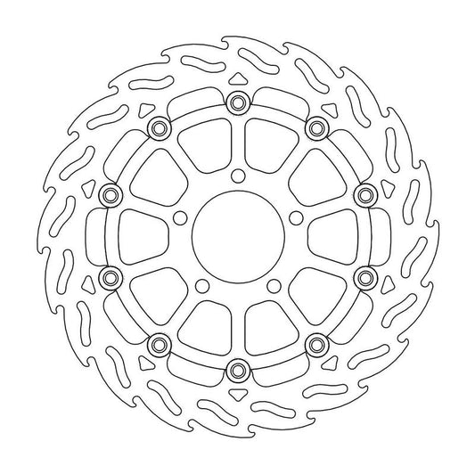 Moto-Master Flame Bremseplate høyre foran Suzuki: GSX-R 600-750-1000